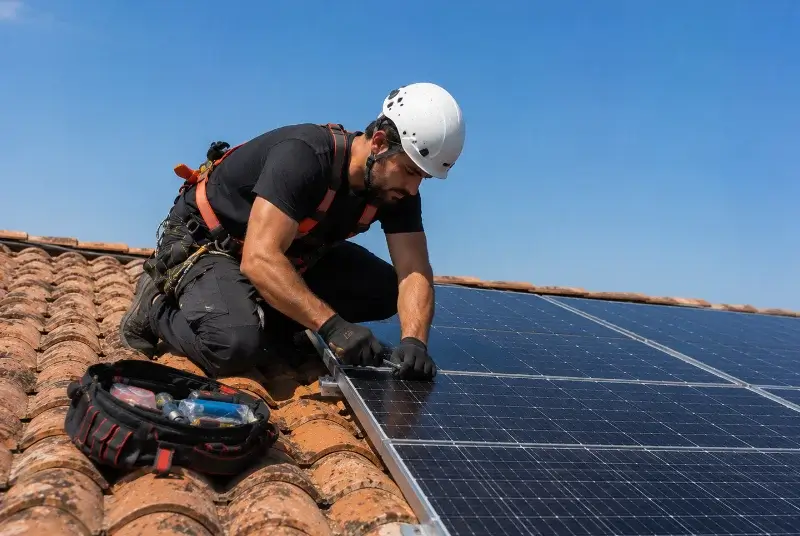 Maintenance et monitoring de panneaux solaires à Trévien